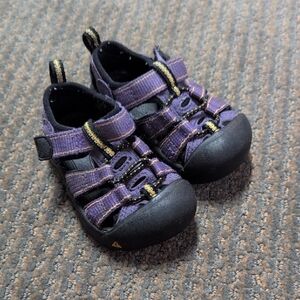 Keen Purple and Black Outdoor Sandals with Rubber Toe Protection